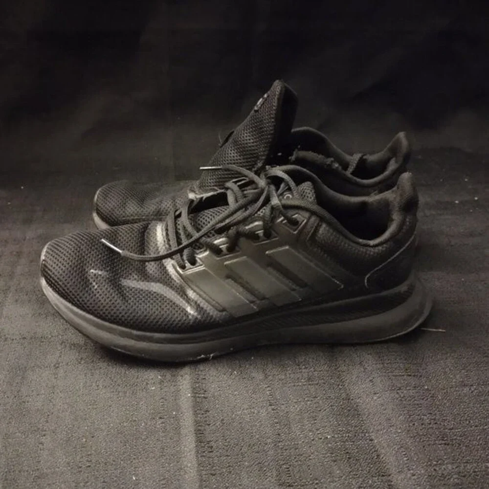 Adidas Mens Cloud foam Black Low Top Running Shoes Sneakers Sz. 8